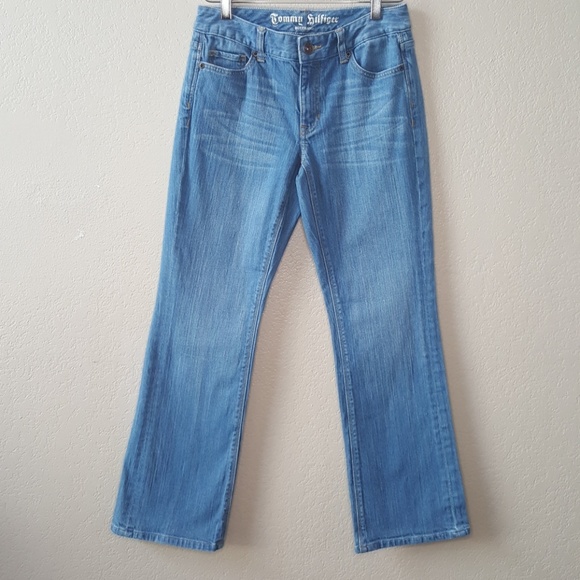 Vintage Y2K 2000s Streeywear Tommy Hilfiger Jeans Boyfriend Distressed Wash 2S - Picture 1 of 8